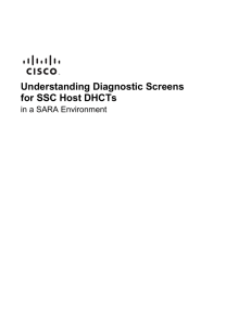 Understanding Diagnostic Screens for SSC Host DHCTs in a