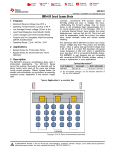 SM74611 Smart Bypass Diode (Rev. B)