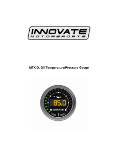 MTX-D, Oil Temperature/Pressure Gauge