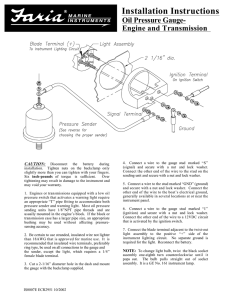 Oil Pressure Gauge - Faria Instruments