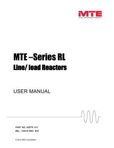 MTE –Series RL - MTE Corporation