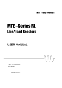 MTE –Series RL - reynoldsonline.com