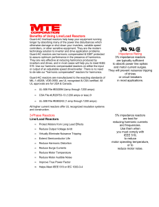 MTE: 3-Phase Reactors: Line/Load Reactors