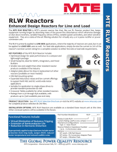 MTE RLW Reactors