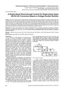 A Simple Boost Shoot through Control for Single phase Quasi ZSI