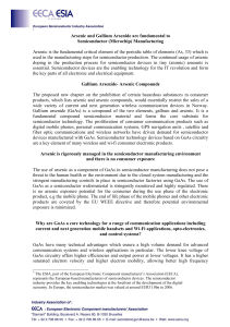 Arsenic and Gallium Arsenide are fundamental