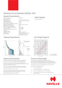 Miniature Circuit Breakers (MCBs) 10kA