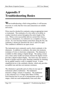 Appendix F Troubleshooting Basics