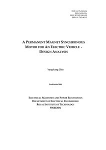 A Permanent Magnet Synchronous Motor