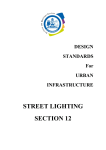 Design Standards for Street Lighting