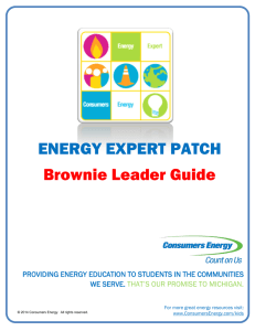 ENERGY EXPERT PATCH Brownie Leader Guide