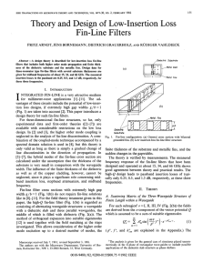 Theory and Design of Low-Insertion Loss Fin