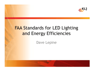 FAA Standards for LED Lighting and Energy Efficiencies
