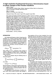 A High Resolution Fundamental Frequency