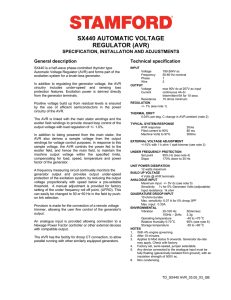 sx440 automatic voltage regulator (avr)