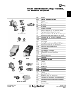 Pin and Sleeve Receptacles, Plugs, Connectors, and Interlocked