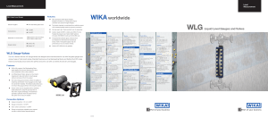 WLG Liquid Level Gauges and Valves