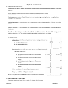 Chapter 2: Circuit Elements