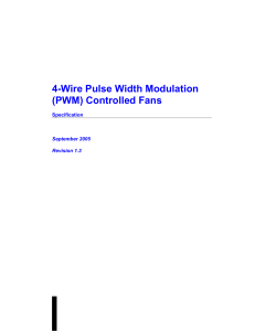 4-Wire Pulse Width Modulation (PWM) Controlled