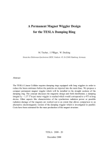 A Permanent Magnet Wiggler Design for the TESLA Damping Ring