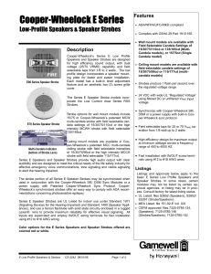 Cooper-Wheelock E Series - Gamewell-FCI