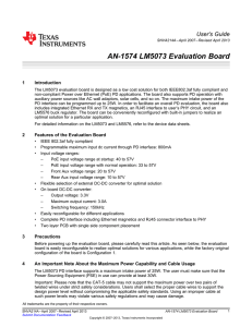 AN-1574 LM5073 Evaluation Board (Rev. A)