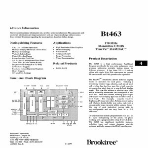 \..dvance Information Distinguishing Features Functional Block