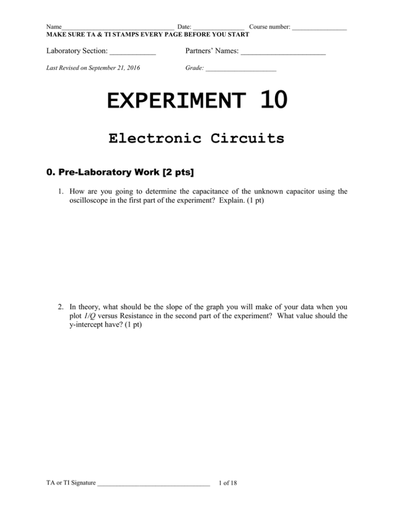 experiment for grade 10