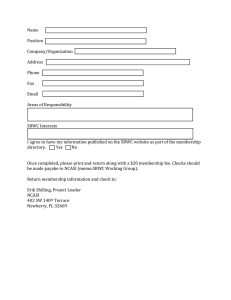 Name Position Company/Organization Address Phone Fax Email