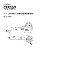 Tone Generator and Amplifier Probe