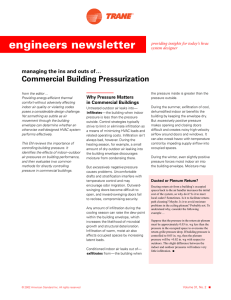 Managing Commercial Building Pressurization