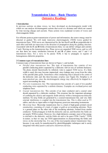 Transmission Lines – Basic Theories (Intensive Reading)