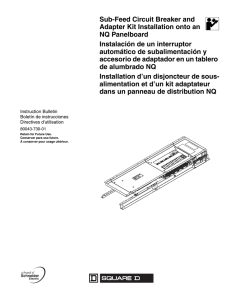 Sub-Feed Circuit Breaker and Adapter Kit