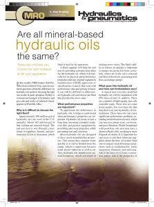 Are All Mineral-Based Hydraulic Oils the Same?