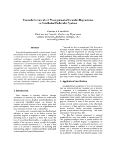 Towards Decentralized Management of Graceful Degradation in