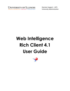 Web Intelligence Rich Client 4.1 User Guide