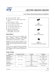 Low Power Quad Op-amps