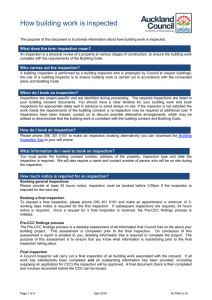 AC1804 How building work is inspected