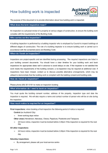 AC1804 How building work is inspected