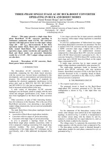 three-phase single stage ac-dc buck-boost converter