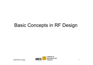 Basic Concepts in RF Design