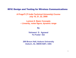 Basic Concepts in RFIC Designs