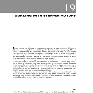 Working with Stepper Motors