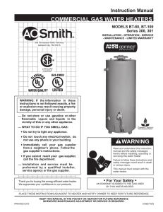 commercial gas water heaters