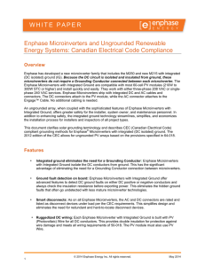 White Paper: Enphase Microinverters and Ungrounded Systems