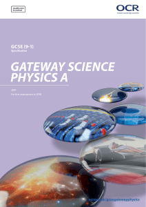 (Accredited) - GCSE Gateway Science Suite - Physics A - J249
