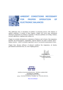ambient conditions necessary for proper operation of electronic