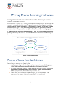 Writing Course Learning Outcomes