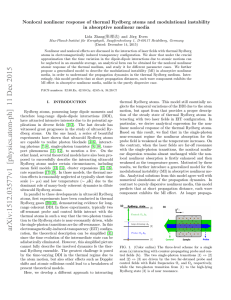 Nonlocal nonlinear response of thermal Rydberg atoms and