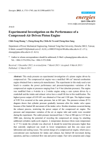 Experimental Investigation on the Performance of a Compressed